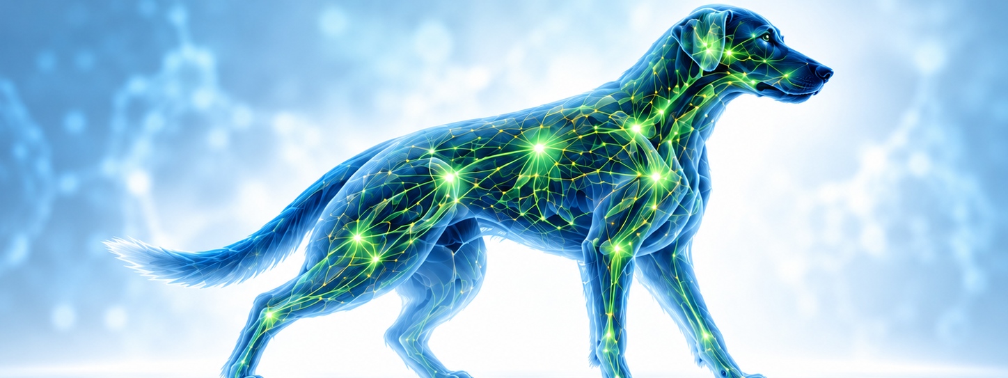 Scientific visualization of the canine endocannabinoid system